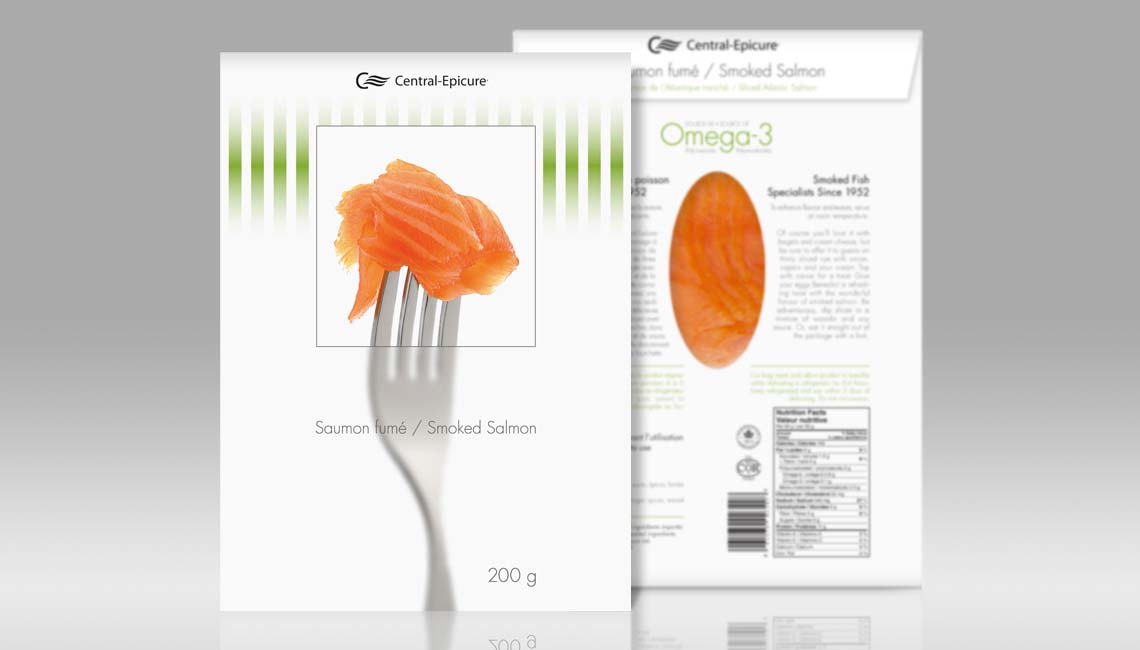 Food Packaging design for smoked salmon