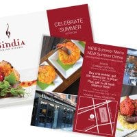 Postcard design for a Toronto Restaurant