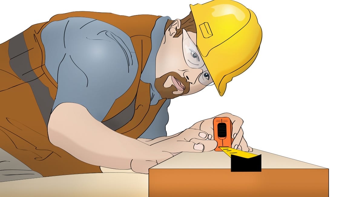 Illustration of a construction worker