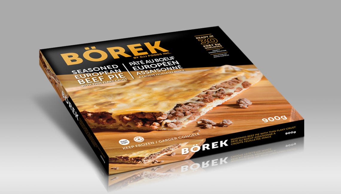 Food packging design for Borek