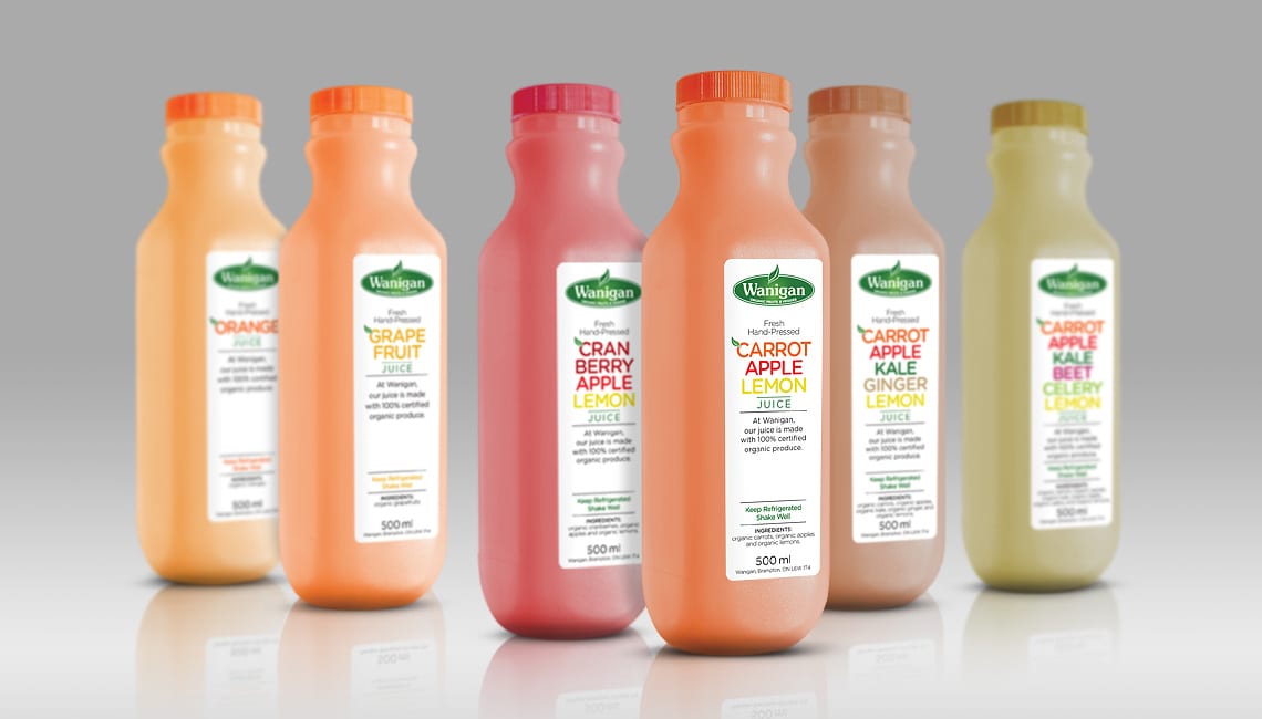 Label design for juices
