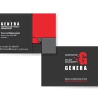 Business cards designed for Toronto Construction professional
