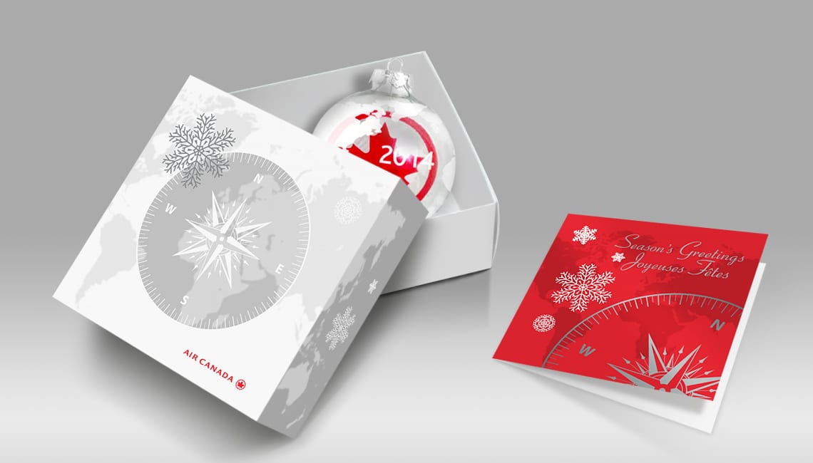 Holiday gift design for Air Canada