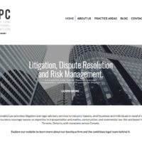 Website design for Barnable Law