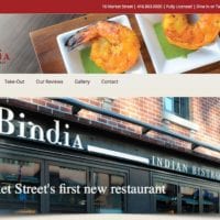 Website design for Toronto restaurant