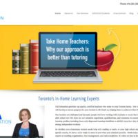 Web design for a Toronto tutoring company