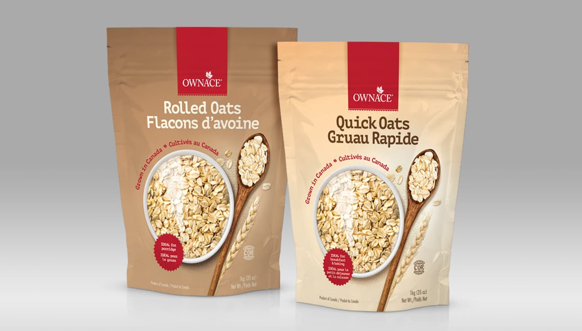 Packaging design for breakfast oats