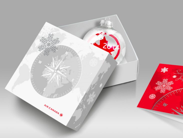 Walden Toronto grfaphic design services. Gift Box designed for Air Canada.