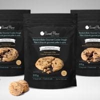 Package design for Sweet Flour cookie dough