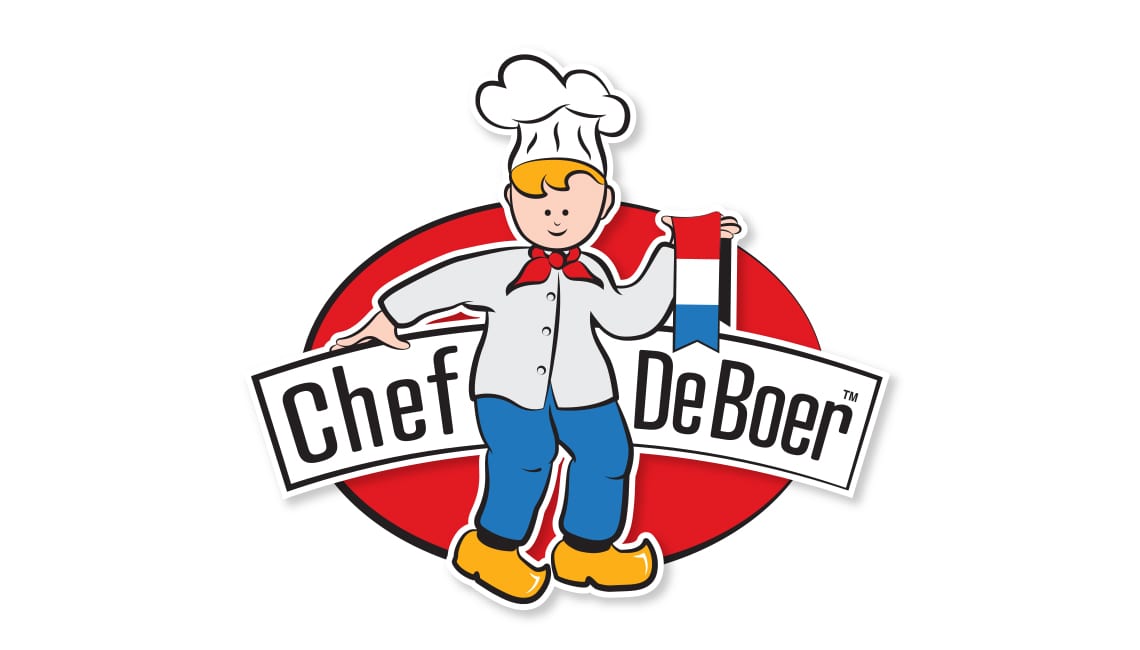 logo design illustration for Chef De Boer