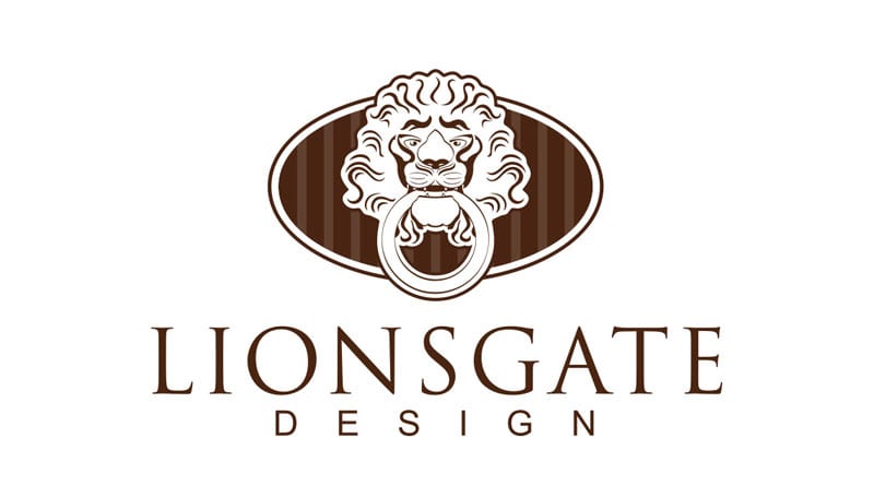 Toronto graphic design services example of a logo for Lionsgate Design