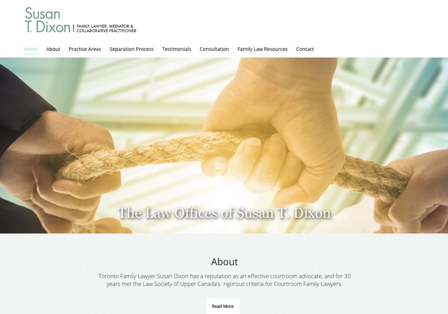 Web design for Toronto Lawyer